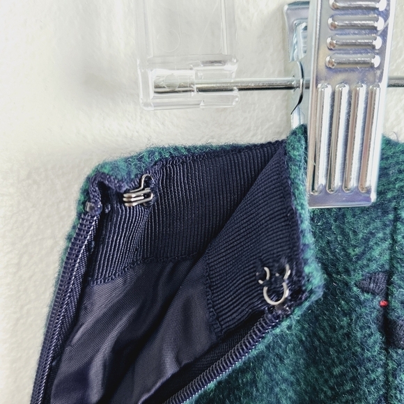 Talbots Dachshund Green Wool Blend Pencil Skirt - Picture 6 of 9